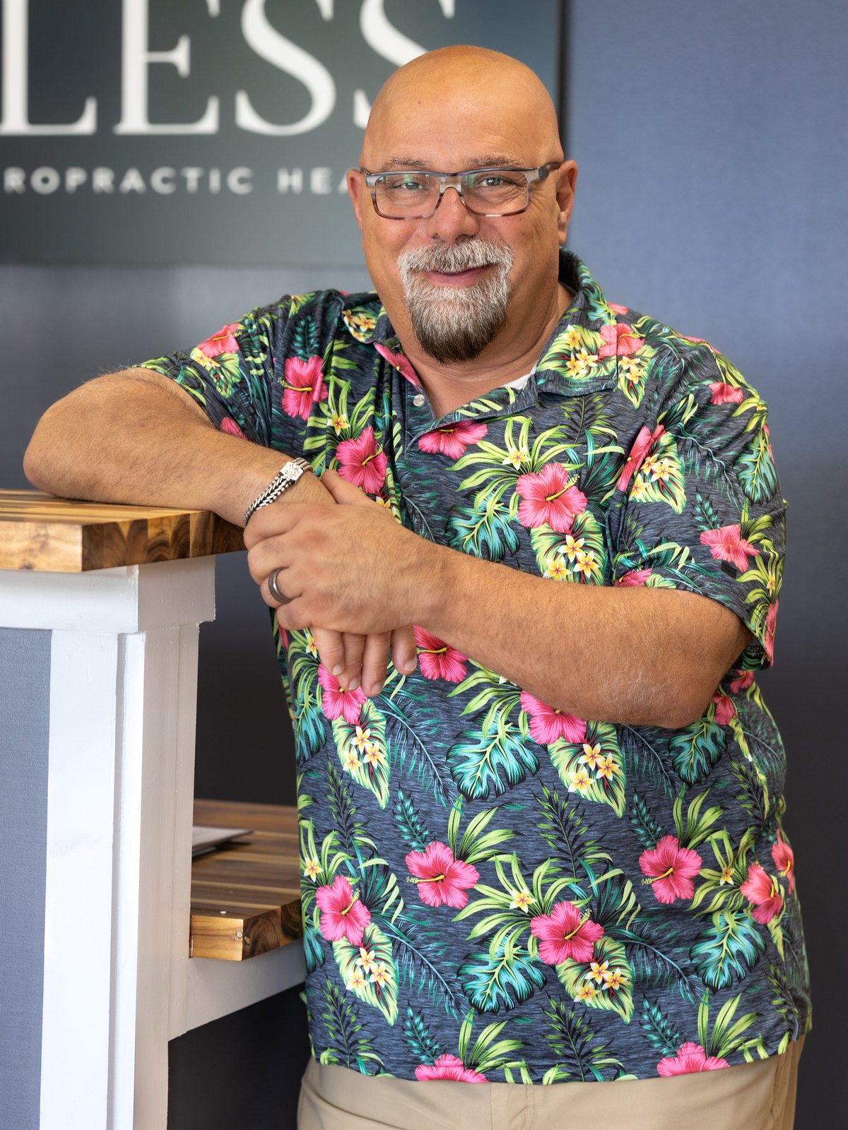 Dr. Simone Simaan, D.C., at the practice in Jacksonville, NC